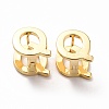 Initial Hoop Earrings for Women EJEW-P194-01G-Q-1