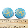 Dyed Synthetic Turquoise Carved Pendants G-H007-06H-3