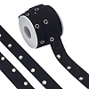 8 Yards Cotton Twill Tape Ribbons with Stainless Steel Eyelets OCOR-BC0006-43A-1