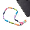 Acrylic Beads and Handmade Polymer Clay Beads Mobile Straps HJEW-JM00582-2