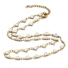 Ion Plating(IP) Golden 304 Stainless Steel Heart Link Chain Necklaces NJEW-E098-02G-06-1