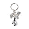 3Pcs Alloy & Wood Keychain KEYC-JKC01187-3