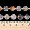 Natural Purple Phantom Quartz Purple Lodolite Quartz Beads Strands G-C116-A184-02-5