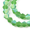Imitate Austrian Crystal Bicone Frosted Glass Beads Strands EGLA-A039-T4mm-MB03-3