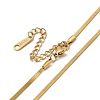 Ion Plating(IP) 304 Stainless Steel Herringbone Chain Necklace for Women X-NJEW-G097-02G-2