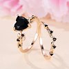 Heart Alloy Finger Rings for Women FS-WG1A204-01-2