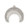 Brass Micro Pave Cubic Zirconia Pendants KK-M322-43P-1