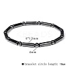 Synthetic Non-magnetic Hematite Beads Stretch Bracelets for Men RL7655-20-1