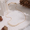 5MM Natural Freshwater Pearl Round Beaded Necklaces KK2160-1-1