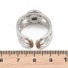304 Stainless Steel Cuff Ring Components SA-CBA82C8-01B-P-3