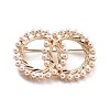 Double Rings Interlocking Circles Imitation Pearl Brooch LS-JEWB-P010-01-1