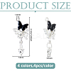 16Pcs 4 Colors Alloy Resin Pendants FIND-DC0008-09-2