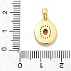 Brass Micro Pave Cubic Zirconia Pendents KK-M303-02G-04-3
