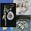 50Pcs Steel Heavy Duty Safety Brooch Pins DIY-SC0033-19-6