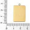 304 Stainless Steel Rhinestones Pendants STAS-D306-01G-D-3