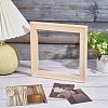 4Pcs DIY Wood Photo Picture Frame Border Mortise Tenon DIY-AN0001-34-7