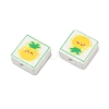 Printed Handmade Porcelain Beads PORC-G016-04S-2