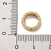 Rack Plating Brass with Cubic Zirconia Bead Frame KK-S406-09D-G-3