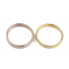 3Pcs Vacuum Plating PVD Vacuum Plating 201 Stainless Steel Bangles Sets for Women BJEW-F476-05M-2