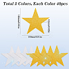 80Pcs 2 Colors Paper Glitter Star Wall Decoration AJEW-SP0001-12-2