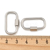 Non-Tarnish 304 Stainless Steel Screw Carabiner Lock Charms STAS-C092-05H-P-3