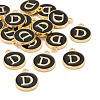 Golden Plated Alloy Charms X-ENAM-S118-02D-4