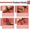2Pcs Brass Coins Pendant Decorations HJEW-FH0001-65A-5