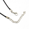 Waxed Cord Necklace Making LS-X-NJEW-R229-1.5mm-3
