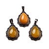Natural White Jade Teardrop Pendants G-K363-01R-24-1