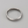 201 Stainless Steel Simple Plain Band Ring for Men Women RJEW-WH0015-06F-2
