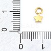 Ion Plating(IP) 304 Stainless Steel Charms STAS-P379-06B-G-3