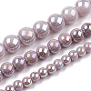 Electroplate Opaque Glass Beads Strands LS-GLAA-T032-P10mm-AB07-4