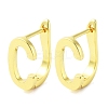 Brass Letter Stud Earrings for Women EJEW-A038-01C-G-1