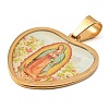 Ion Plating(IP) 304 Stainless Steel Pendants STAS-H182-11B-G-2