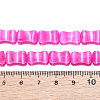 Dyed Natural Selenite Beads Strands G-T138-234B-4