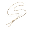 Brass Slider Necklace Makings AJEW-JB01270-1