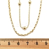 Brass Double Layer Necklaces NJEW-D302-54G-5