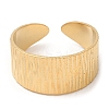 304 Stainless Steel Open Cuff Ring RJEW-K248-05G-1