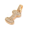 Brass Micro Pave Cubic Zirconia Pendants KK-C076-29I-G01-2