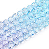 Transparent Glass Beads Strands X-GLAA-E036-07Q-2