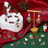 56Pcs 14 Style Christmas Style Alloy Enamel Pendants ENAM-SC0003-73-4