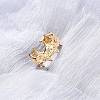 304 Stainless Steel Open Cuff Rings for Women RJEW-K309-35G-1