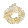 Natural Citrine Beads Strands G-G927-10B-2