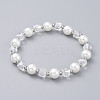 Glass Beads Stretch Bracelets BJEW-JB04757-02-1