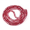 Baking Paint Transparent Glass Beads Strands DGLA-N011-4mm-06-2