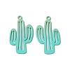 Spray Painted Alloy Charms PALLOY-P291-19M-04-3