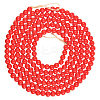 Wood Round Beads Pendant Decorations for Christmas Decorations HJEW-WH20003-49A-1