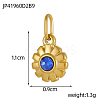 304 Stainless Steel Rhinestone Charms STAS-OY003-87G-7
