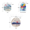 8Pcs 4 Style Landscape Design Series Acrylic Pendants X1-KY-LS0001-27-3