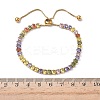 304 Stainless Steel Pave Cubic Zirconia Tennis Bracelets BJEW-G754-03G-05-5